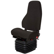 Black Mordura Cloth Commodore Air High Back Seat Standard Base WBack Cycler AND WO ArmRests Replacement