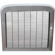 Black Powder-Coated Aluminum Horizontal Billet Grille Inserts With Brackets Replacement