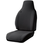 Solid Black Seat Cover For Freightliner Cascadia High Back Seats With Armrest Covers