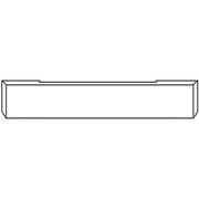 22 in Chrome Boxed End Blank Bumper 10 Gauge WUST Mounts For Peterbilt 362 1981-2000 Replacement