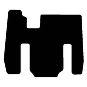 Black Front Floor Mats For Kenworth Non-Aero T600 T800 AND W900 Replacement