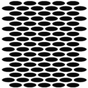 Custom 304 Stainless Steel Punched Grille Insert WHorizontal Oval Cutouts For Peterbilt 579 Replacement