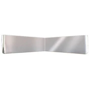 13 To 11 in Stainless Steel Intimidator Contender Bowtie Drop Visor Flat Glass Replacement