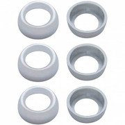 Chrome Toggle Switch Nut Cover For Peterbilt Pack Of 6