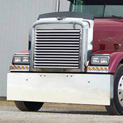22 in Stainless Steel Boxed End Bumper Standard Mount For Freightliner Classic 2004-2007 Replacement