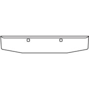 20 in Boxed End Tapered Bumper WMounting AND TowHitch Holes W2 Tow Holes And UST Mounting Plate