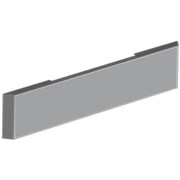 22IN Chrome Plated Texas Blind Mount Mitered End Bumper 10 Gauge Blank WBlack Steel Mounting PLATE IN-0106041 Replacement