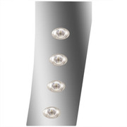 3 IN Stainless Steel Standard Cowl Panels W 8 P1 AmberClear LEDs Peterbilt 389 131BBC 2018Current