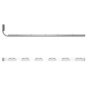 70 Inch Stainless Steel Sleeper Panels WITH 12 Clear Lens Amber M1 LED Millennium Lights