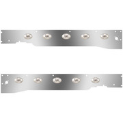 Cab Panels WITH Dual Step Light Holes 10 P3 AmberClear LEDs For Kenworth T660 WITH RME 20132017