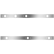 44 Inch Stainless Steel Cab Panels With Block Heater Plug 6 P1 Light Holes For International 9300