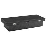 Gloss Black Diamond Plate Aluminum 69 Inch Extra Wide Crossover Tool Box For Pickup Trucks