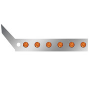 Stainless Steel Cab Panels With 24 Amber 2 Inch Flat LEDs