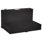 Gloss Black Diamond Plate Aluminum 100 Gallon L-Shape Transfer Tank