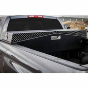 71 X 16 X 23 Inch Smooth Black Aluminum Gullwing Tool Box W Black Leopard Plate Dual Lid Replacement