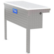 Bright Diamond Plate Aluminum 36 Inch Low Profile Truck Side Tool Box W Legs