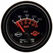 24V Electric Transmission Oil Pressure Gauge 0-350 PSI W PH Type Sender Black Bezel Replacement