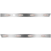 Stainless Steel Extended Cab Panels With 8 P1 AmberClear LEDs With Hole For Block Heater