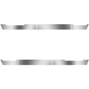 58 Inch Stainless Steel Blank Side Fairing Panels For Volvo VNL Gen II 730780 2012 - 2018 Replacement