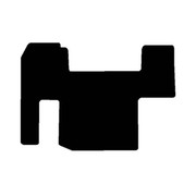 Black 37 Inch Doghouse To Sleeper Floor Mats For Volvo WIA With Elevated Gas Pedal Replacement