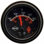 24V Electric Transmission Temperature Gauge 140-320F W TB Type Sender Black Face Replacement
