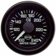 Isspro 2.0625 Inch Electric Water Temperature Gauge 100-240F W Black Bezel Black Face IN-0112153