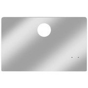 PETERBILT 379 YEAR 1998 STAINLESS STEEL GLOVE BOX COVER WEMBLEM CUTOUT