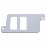 COLUMBIA 120 YEAR 2001 CHROME LOWER BOTTOM DASH SWITCH PANEL W2 OPENINGS