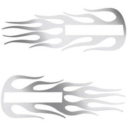 T800 YEAR 1995 STAINLESS STEEL HOOD EMBLEM ACCENT FLAME