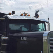 FREIGHTLINER FLC120 SBA YEAR 1984 13 IN STAINLESS STEEL DROP VISOR Replacement