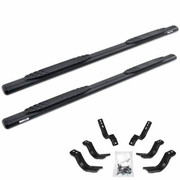 F-150 RAPTOR WITH A SUPER CAB YEAR 2019 TEXTURED BLACK STEEL SIDE STEP KIT WITH BRACKETS