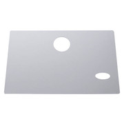 PETERBILT 379 YEAR 2004 STAINLESS STEEL GLOVE BOX COVER WOVAL CUTOUT