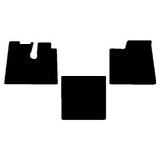 T660 YEAR 2012 Black Front AND Middle Floor Mats