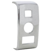 KENWORTH T800 YEAR 2006 CHROME PLASTIC BLANK ROCKER SWITCH COVER W3 OPENINGS Replacement