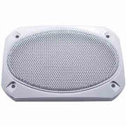 PETERBILT 375 YEAR 1992 CHROME RECTANGULAR SPEAKER SCREW ON COVER