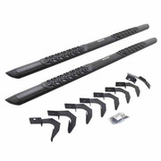 COLORADO YEAR 2024 BLACK ALUMINUM SIDE BAR AND BRACKETS COMPLETE KIT W5 IN. STEP PADS W4 DOORS AND CREW CAB