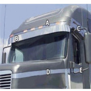 FREIGHTLINER CENTURY 120 YEAR 2001 STAINLESS STEEL HOOD ACCENT TRIM Replacement