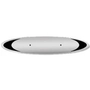 359 YEAR 1979 STAINLESS STEEL HOOD LOGO TRIM ELLIPSE STYLE WCUTOUT