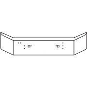 9370 SBA YEAR 1988 16 IN CHROME BREAK-BACK BUMPER 7 GAUGE WTOW PIN HOLES