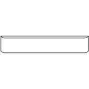 8300 YEAR 1994 12 IN CHROME STEEL TEXAS SQUARE ROLLED END BUMPER BLANK