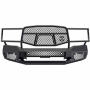 3500 YEAR 2021 MIDNIGHT BLACK STEEL FRONT BUMPER 7 GAUGE W GRILLE GUARD