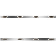 9200 YEAR 1994 72 INCH STAINLESS RME SLEEPER PANELS W 8 P1 AMBER SMOKED LEDS