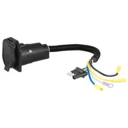 4-Way Flat To 7-Way RV Blade Electrical Adapter Connects Tail Brake Reverse Turn Signal Replacement