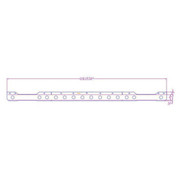 9400 SBA YEAR 1992 STAINLESS STEEL 4 IN EK BUMPER SPOILER W14 ROUND LIGHT HOLES