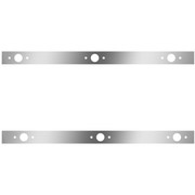 9900 YEAR 1996 51 INCH STAINLESS STEEL CAB PANELS W 6 P1 LIGHT HOLES