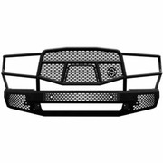 1500 YEAR 2021 MIDNIGHT SERIES BLACK STEEL WINCHREADY FRONT BUMPER 7 GAUGE W GRILLE GUARD SENSORS