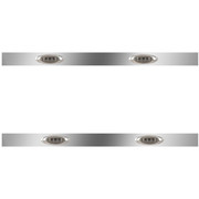 9200 YEAR 1996 25.625 INCH STAINLESS STEEL CAB PANELS W 4 P1 AMBER SMOKED LEDS