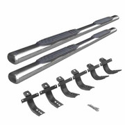 BRONCO YEAR 2021 GO RHINO STAINLESS 1000 SERIES CAB LENGTH CAB STEPS BRACKETS W 4 IN. STEP PADS
