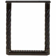 1.38 X 15 X 12 Inch Black PowderCoated Galvanized Wire Cable Type AntiSlip Truck Step