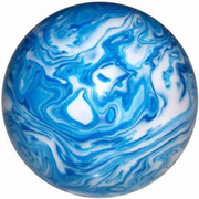 2.125 Inch Marbled WhiteBlue Brake Knob- Threaded Replacement